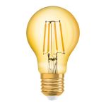 Osram Vintage 1906 LED E27 Pear Filament Gold 4W 410lm - 824 Extra Warm White | Replaces 40W