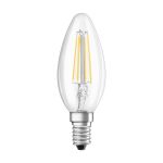 Ledvance  Classic LED E14 Candle Filament Clear 5.5W 806lm - 827 Extra Warm White | Replaces 60W