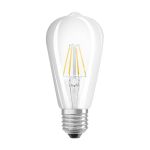 Ledvance Classic LED E27 Edison Filament Clear 5.8W 806lm - 927 Extra Warm White | Best Colour Rendering - Dimmable - Replaces 60W