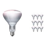Multipack 10x Philips  BR125 E27 Reflector 250W | Infrared 