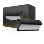 LED Bulkhead Black 12W 1200lm - 830 Warm White | IP54