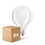 Multipack 6x Ledvance LED Classic E27 Globe Frosted 11W 1521lm - 827 Extra Warm White | Dimmable - Replaces 100W