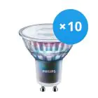 Multipack 10x Philips MASTER LED Spot ExpertColor GU10 PAR16 5.5W 400lm 36D - 940 Cool White | Best Colour Rendering - Dimmable - Replaces 50W