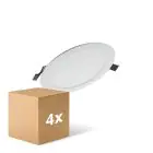 Multipack 4x Ledvance LED Downlight Value DN181 17W 1400lm 110D - 840 Cool White | 192mm 