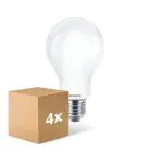 Multipack 4x Philips Classic LED Bulb E27 Pear Frosted 17.5W 2452lm - 827 Extra Warm White | Replaces 150W
